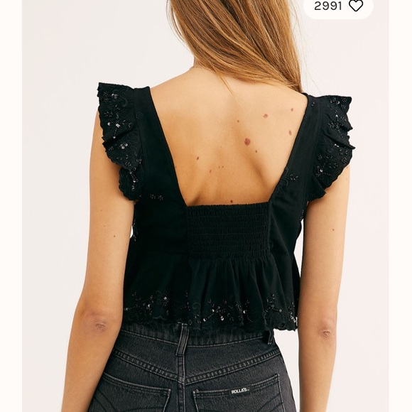 NWT Free People Hard to Handle Brami Black - Picture 2 of 7